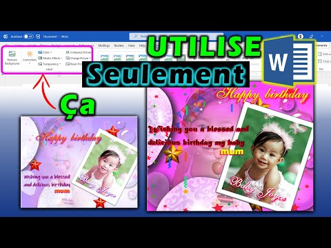 comment faire une carte de voeux sur word | carte d'anniversaire sur word✅🖥️