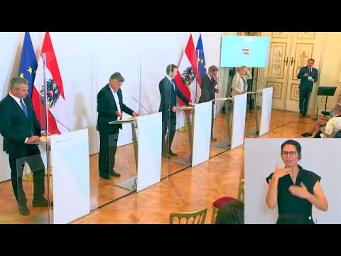 Pressekonferenz der Bundesregierung "Corona-Ampel" (mit ÖGS) Fr., 11.9.2020