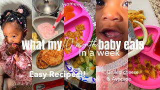 What my TEETHING 10 MONTH OLD BABY EATS in a WEEK 🥗 (Quick & easy recipes) | Super Realistic