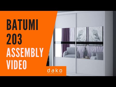 Wardrobe Assembly Video - DAKO FURNITURE - Batumi 203 - 10