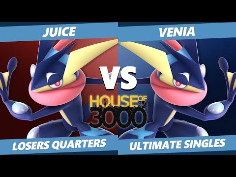 Xeno 200 Losers Quarters - Venia (Greninja) Vs. Juice (Greninja) Smash Ultimate - SSBU