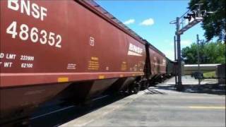 preview picture of video 'BNSF in Grand Forks ND'