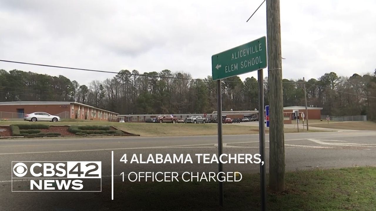 4 Alabama teachers, 1 officer charged