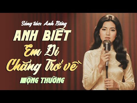 ANH BIẾT EM ĐI CHẲNG TRỞ VỀ - MỘNG THƯỜNG | Nhạc Trữ Tình Xưa Hát Như Rót Mật Vào Tim