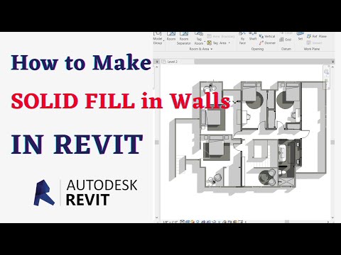 How to make wall solid fill in Autodesk Revit