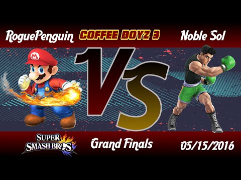 CB3 Singles - RoguePenguin(Mario) Vs. Noble| Sol (Little Mac) SSB4 Grand Finals