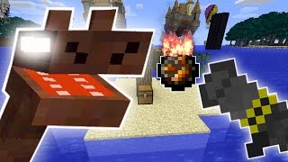 Minecraft: SEA MONSTER ISLAND CHALLENGE! - Custom Mod Challenge [S8E47]
