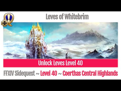 FFXIV Unlock Leves of Whitebrim (Level 40) - A Realm Reborn