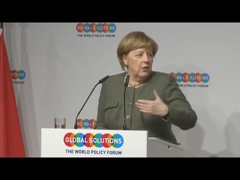 WELT DOKUMENT: Angela Merkel präsentiert ihre Ideen für eine bessere Welt