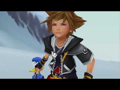 Kingdom Hearts II Final Mix Theater Mode Scene 156- Snowy Mountain Battle