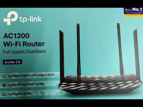 TP-Link WiFi maršrutizatorius Archer C6 AC1200 video