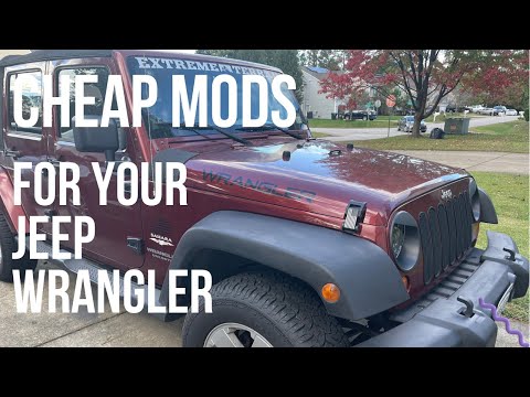 Cheap mods JKU, JKU mods easy jeep mods. The jeep wrangler is looking better now.