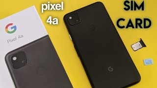 Google Pixel 4A  SIM card how to insert and remove