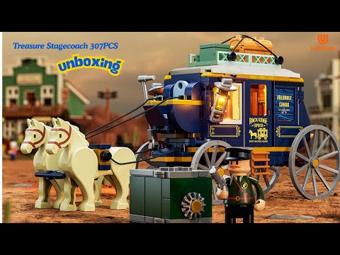 Vidéo Lumibricks The Old West 14006 : Diligence aux trésors