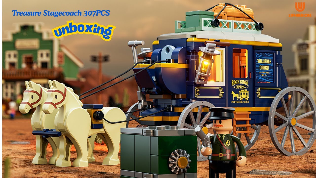 Lumibricks Treasure Stagecoach – Postkutsche LED-Beleuchtung, Minifigur Lumibricks Treasure Stagecoach – Postkutsche LED-Beleuchtung, Minifigur