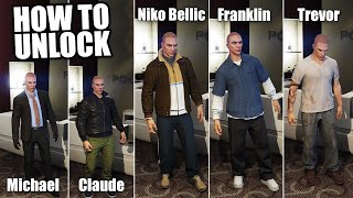 How to Unlock ALL CHARACTER Outfits in GTA Online (Niko Bellic, Trevor, Franklin & More)
