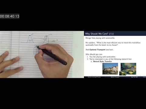 Optimal Transport, Part 1 | ML@P Reading Group | Jinen Setpal