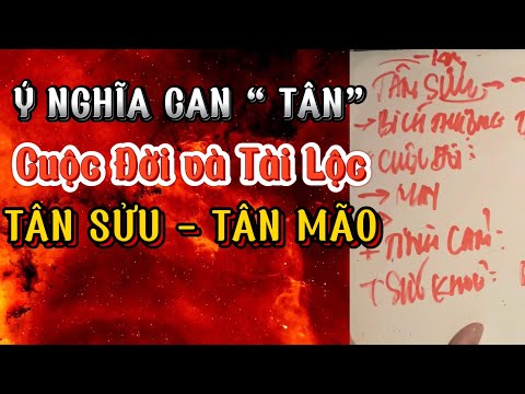 Ý NGHĨA CAN “TÂN” và CUỘC ĐỜI VẬN MỆNH TÂN SỬU - TÂN MÃO
