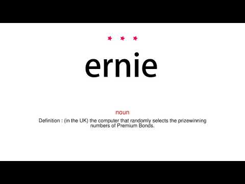 How to pronounce ernie - Vocab Today