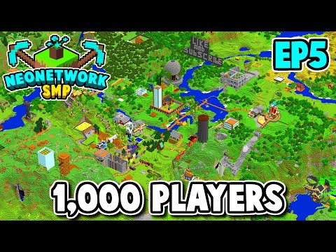 TheNeoCubest - 1000 Players Built THIS | Let's Play Minecraft Episode 5 (NeoNetwork SMP Server)