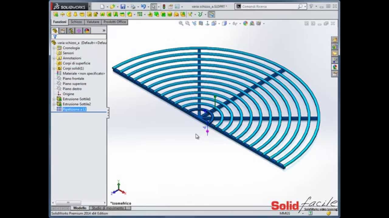SolidFacile Standard 5 Opzione Varia schizzo in ripezizione