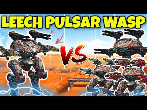 🔥 LEECH 2X PULSAR & WASP VS PULSARS VS WASPS VS HUSSARS || WAR ROBOTS TEST SERVER ||