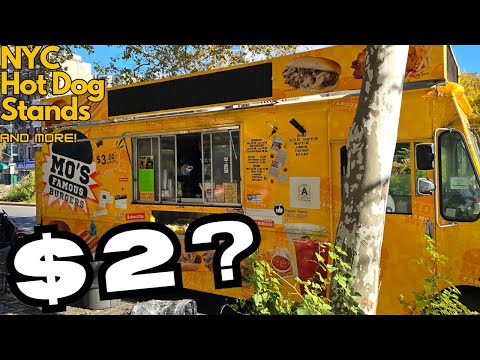Trying NYC’s Best Hot Dog Stand in Harlem! | NYC Hot Dog Stands