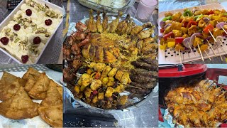 Iftar dawat ideas vlog / homemade samosas, seekh kebabs, chicken wings, chicken skewers & more