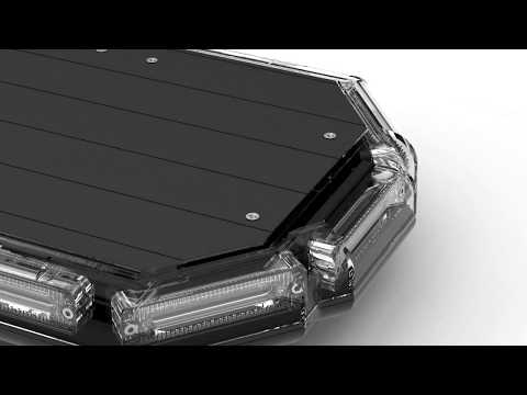 K-Force® Series LED Mini Light Bars - Magnetic Roof Mount Warning Lights