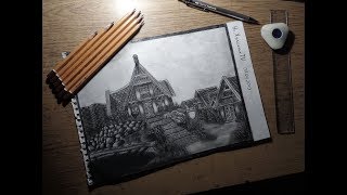 Рисунок ,Город Вайтран,The Elder Scrolls V: Skyrim