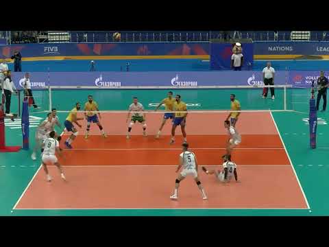 IRAN v BRAZIL | SET 1 | OCT 9 | 2018 VNL | MEN'S VOLLEYBALL