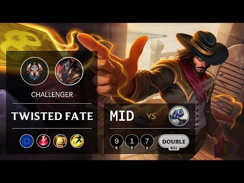 Twisted Fate Mid vs Fizz - EUW Challenger Patch 9.16