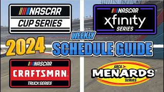 NASCAR 2024 Schedule Guide! (Cup, Xfinity, Trucks, ARCA)