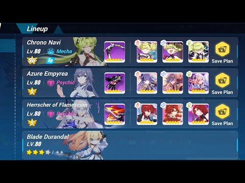 Honkai Impact 3rd EX Abyss Red Lotus | MHT-3B (649 points) | S1 HoF/AE/CN 3* BD-Fire bonus