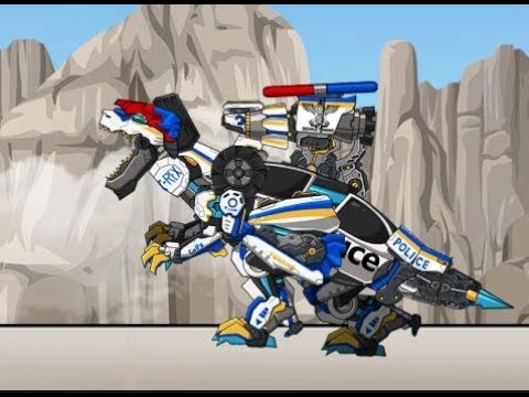Роботы динозавры: Тарбозавр двойной коп (Tyrabo Double-Cops - Transform! Dino Robot)
