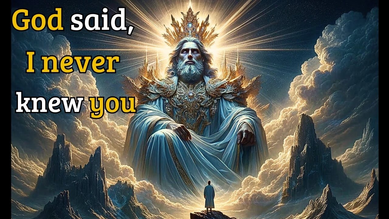 What does Jesus mean by 'I never knew you'?