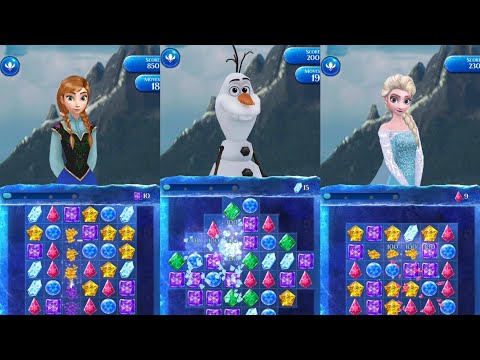 Frozen free fall gameplay level 1 - 4