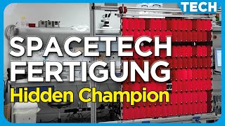 Deutschland: Modernste Raumfahrt Solarpanelfabrik in Europas bei SpaceTech in Immenstaad am Bodensee