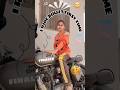 Finally I Ride Bullet Bike Shorts Viralvideo Vlog Dailyvlog Youtube Girl Bullet