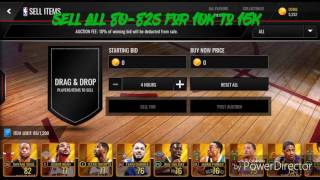 How to Sell your Players  [NBA Live Mobile]