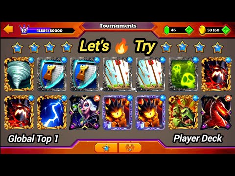 Let's try 🔥 Global Top 1 🔥 Player Deck! Castle Crush