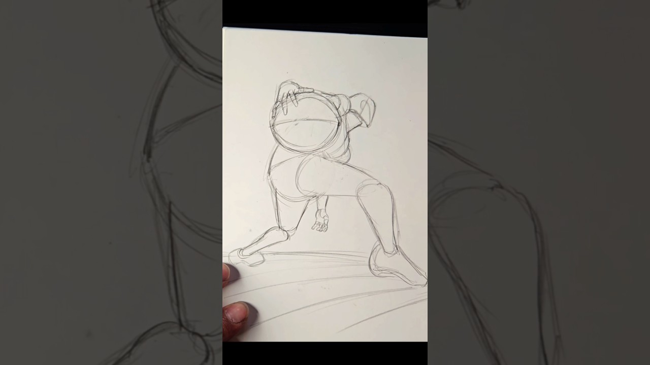 Dynamic Poses Drawing Practice #shorts