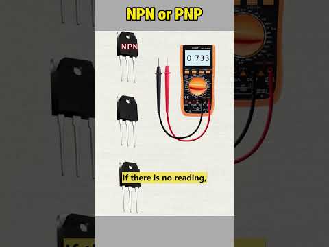 Identifying NPN and PNP Transistors Using a Multimeter #howto #transistor #npn #pnp #bjt