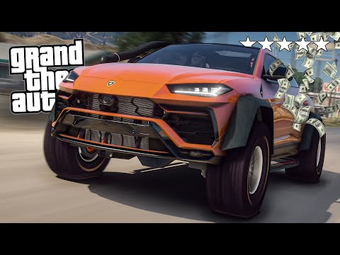 RAPINA E FUGA IN LAMBO URUS STERRATO! - GTA 5 MOD ITA 🇮🇹