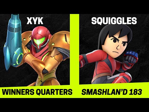 SmashLAN'd 183 Winners Quarters - XYK vs Squiggles - SSBU Smash Ultimate Tournament
