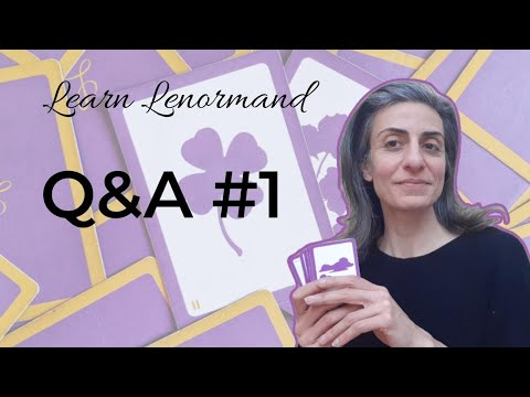 Q&A #1 ~ Answering Your Lenormand Questions #lenormand #learnlenormand #lenormandreader