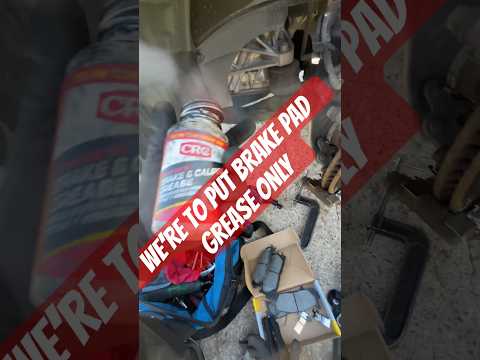 Brake pad replacement brake grease #mechanic