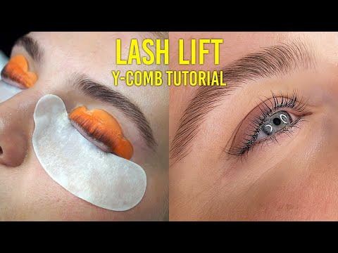 How To Properly Use A Y-comb For Lash Lift treatments
