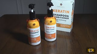 BELLISSO Keratin Shampoo and Conditioner Set - Sulfate Free and Paraben Free - Anti Frizz Formula!