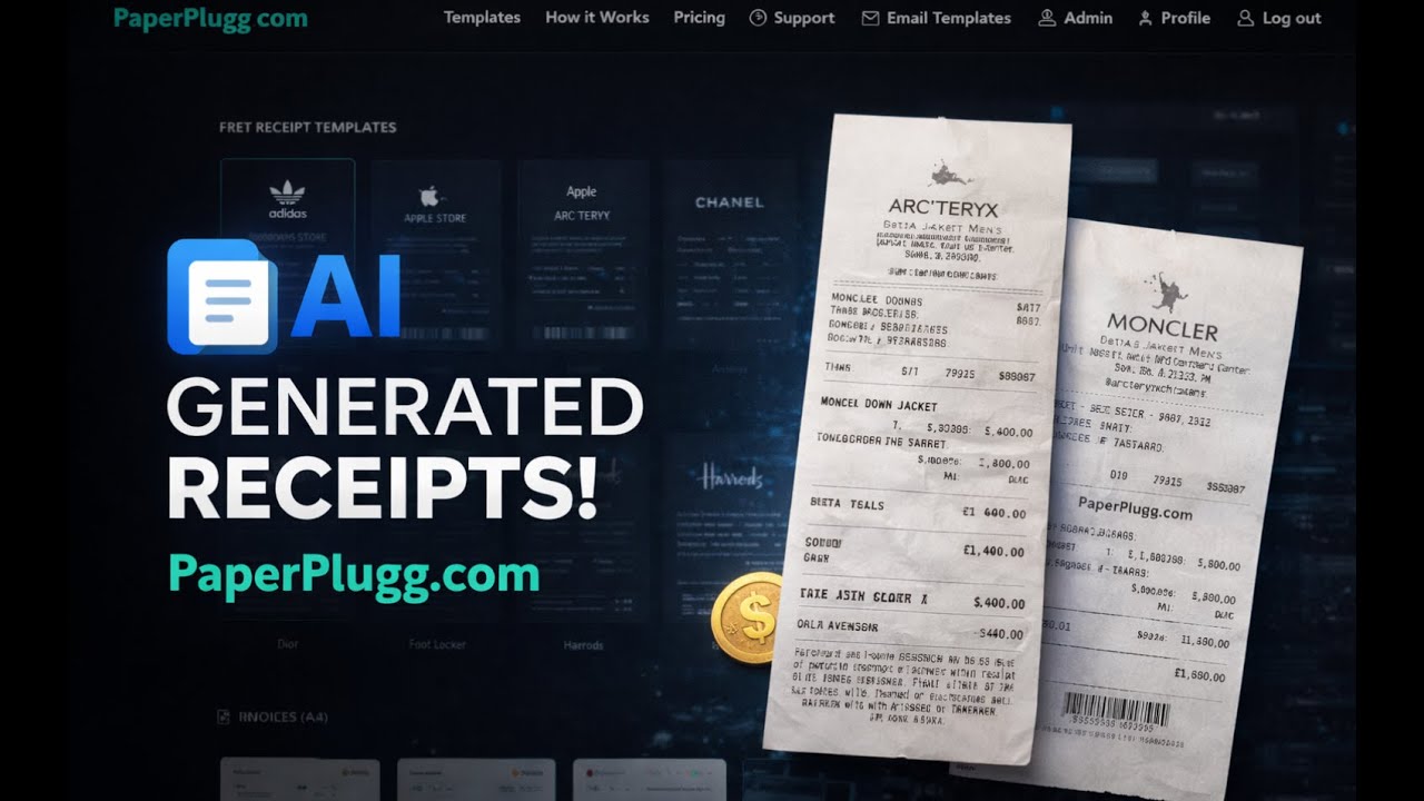 AI Receipt Generator Tutorial - Create Photorealistic Receipts for Any Brand (2025)